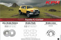 KPR Brakes - 4x4 4WD Brake Upgrades (Disc Rotors / Brake Pads / Brake Hose / Brake Booster ) FOR TOYOTA FJ Curiser