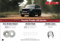 KPR Brakes - 4x4 4WD Brake Upgrades (Disc Rotors / Brake Pads / Brake Hose / Brake Booster ) FOR TOYOTA LANDCRUISER PRADO 150 J150 LC150