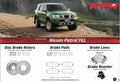 KPR Brakes - 4x4 4WD Brake Upgrades (Disc Rotors / Brake Pads / Brake Hose / Brake Booster ) FOR NISSAN PATROL Y61