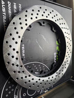 BREMBO F40 4POT CALIPERS + 330mm DRILLED ROTORS FULL BRAKE KIT FOR 16" WHEELS - FRONT