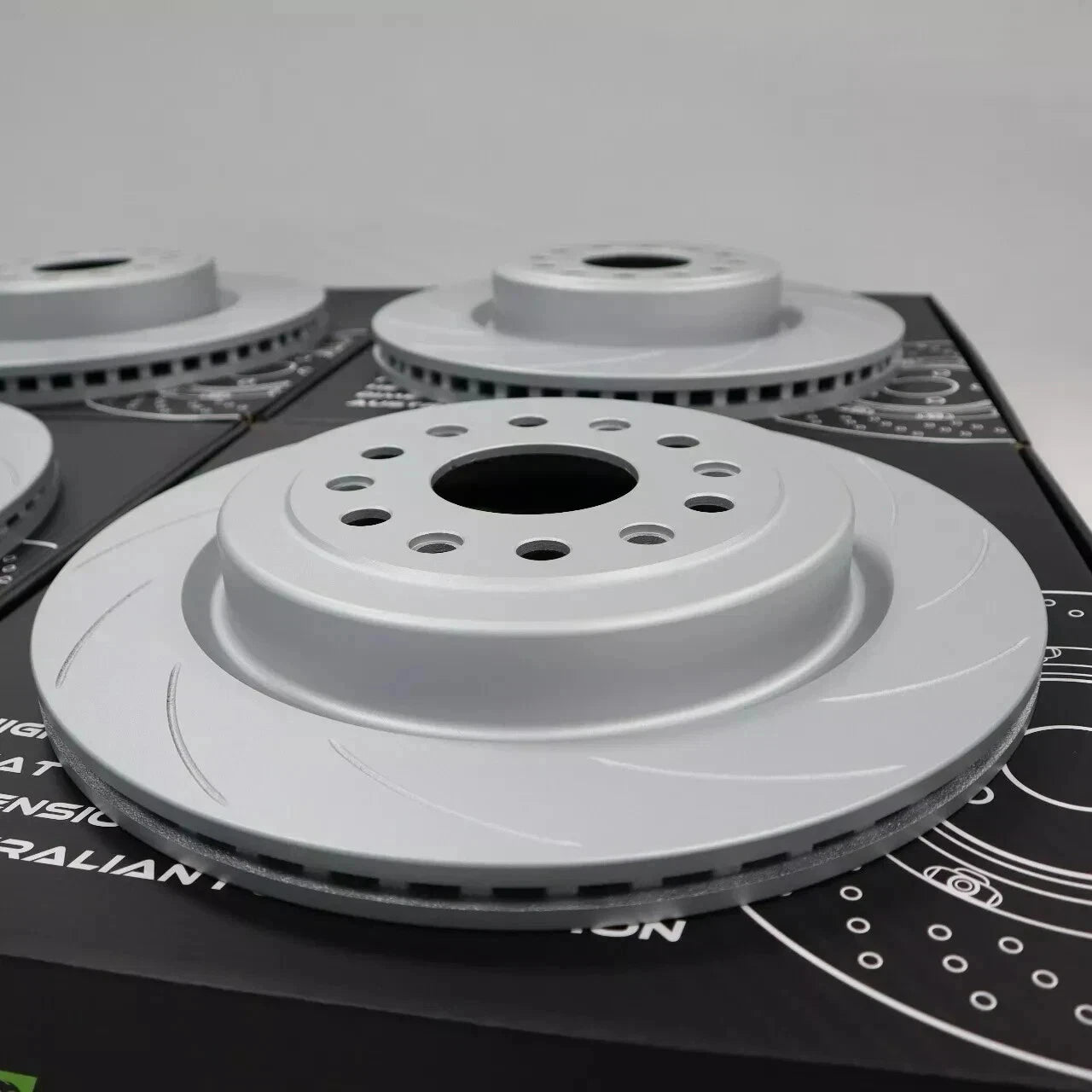 SPECIAL OFFER -  KPR BRAKES 4X4 4WD UPGRADE SOLUTION - SLOTTED ROTORS + HD 4WD PADS FOR TOYOTA PRADO 150 J150 LC150 (GDJ150 / GRJ150) REAR