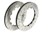 PAIR OF KPR HT5S Brake Rotors J SLOTTED Two-piece Replacement Ring 330 X28MM FOR AP