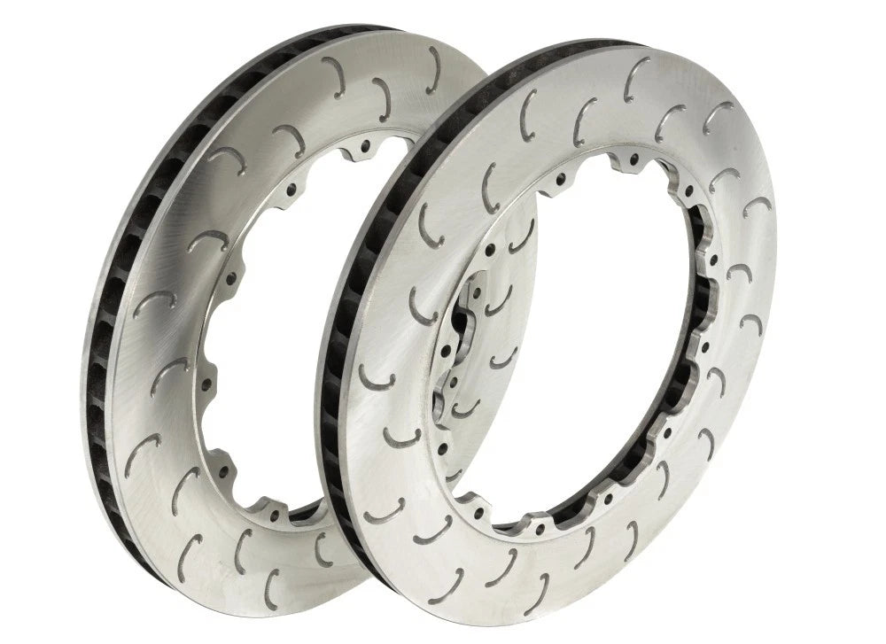 PAIR OF KPR HT5S Brake Rotors J SLOTTED Two-piece Replacement Ring 330 X28MM FOR AP