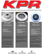 2 X KPR HT4000 4S SLOT ROTOR FRONT FIT TOYOTA LAND CRUISER J200 / VDJ200 /UZJ200 KP42722S (DBA42722S)