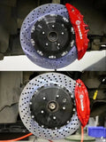 BREMBO F40 4POT CALIPERS + 330mm DRILLED ROTORS FULL BRAKE KIT FOR 16" WHEELS - FRONT