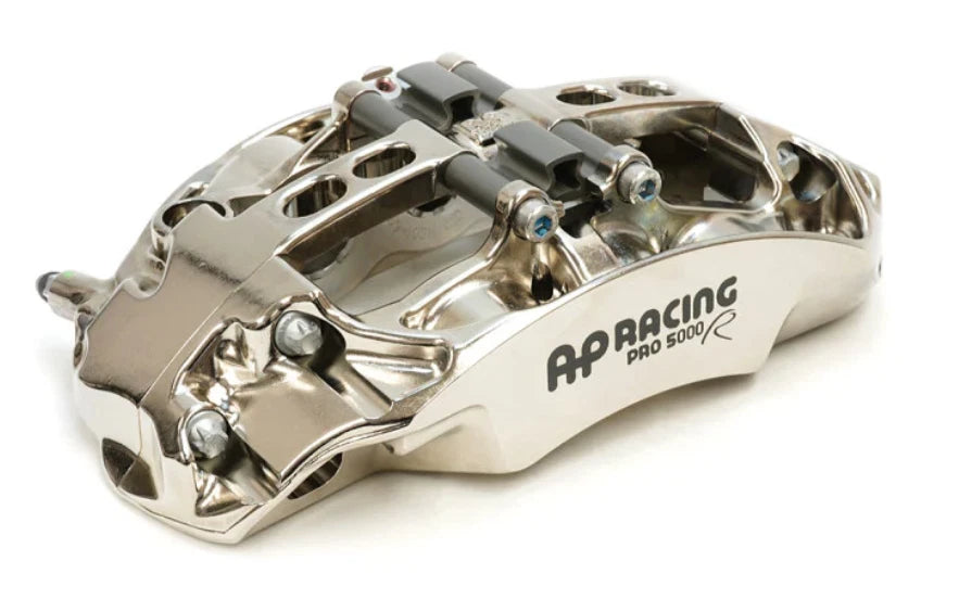 2x AP Racing TRACK PRO 5000R CP9668 NICKEL PLATE - 6 POT CALIPER X2